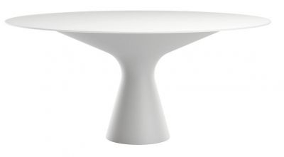Blanco 2577/C Tisch mit Glasplatte Zanotta